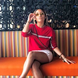 Red Original sweater from H&M, super cute!